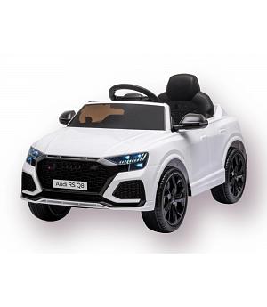 Coche Audi para niños, RSQ8 blanco, 12v, eléctrico, rc, ruedas goma, asiento cuero   INDA435-AC-HL518